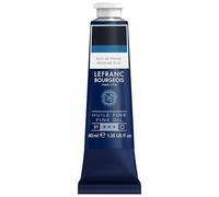 Lefranc Bourgeois - Pintura al óleo fina de calidad, resistente a la luz y de consistencia uniforme, tubo de 40 ml, ideal para lienzos y tableros de pintura, Azul De Prusia