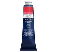 Lefranc Bourgeois - Pintura al óleo fina de calidad, resistente a la luz y de consistencia uniforme, tubo de 40 ml, ideal para lienzos y tableros de pintura, Tono Rojo De Cadmio Claro