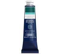 Lefranc Bourgeois - Pintura al óleo fina de calidad, resistente a la luz y de consistencia uniforme, tubo de 40 ml, ideal para lienzos y tableros de pintura, Tono Verde Esmeralda