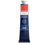 Lefranc Bourgeois 301813 Pintura al óleo fina de calidad, resistente a la luz y de consistencia uniforme, tubo de 200 ml, ideal para lienzos y tableros de pintura, Rojo japones claro