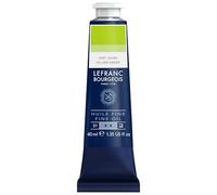 Lefranc Bourgeois - Pintura al óleo fina de calidad, resistente a la luz y de consistencia uniforme, tubo de 40 ml, ideal para lienzos y tableros de pintura, Verde Amarillo