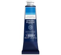 Lefranc Bourgeois - Pintura al óleo fina de calidad, resistente a la luz y de consistencia uniforme, tubo de 40 ml, ideal para lienzos y tableros de pintura, Azul Primario