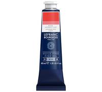 Lefranc Bourgeois - Pintura al óleo fina de calidad, resistente a la luz y de consistencia uniforme, tubo de 40 ml, ideal para lienzos y tableros de pintura, Rojo Japonés Claro