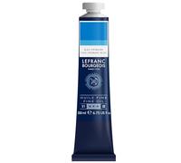 Lefranc Bourgeois - Pintura al óleo fina de calidad, resistente a la luz y de consistencia uniforme, tubo de 200 ml, ideal para lienzos y tableros de pintura, Azul Primario