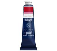 Lefranc Bourgeois - Pintura al óleo fina de calidad, resistente a la luz y de consistencia uniforme, tubo de 40 ml, ideal para lienzos y tableros de pintura, Carmin Alizarina