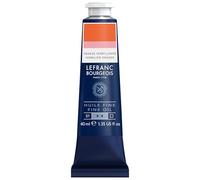 Lefranc Bourgeois - Pintura al óleo fina de calidad, resistente a la luz y de consistencia uniforme, tubo de 40 ml, ideal para lienzos y tableros de pintura, Tono Naranja Bermellón