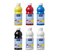 Lefranc & Bourgeois - Set De 6 pintura acrílica Glossy, 500 ml , color/modelo surtido