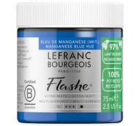 Lefranc Bourgeois Vinílico Extra-Fino Flashe Bio - Bote plástico reciclado 75ml, Tono Azul de Manganeso