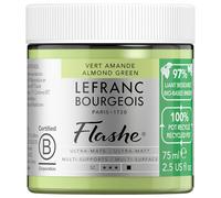Lefranc Bourgeois Vinílico Extra-Fino Flashe Bio - Bote plástico reciclado 75ml, Verde Almendra
