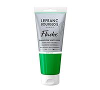 Lefranc Bourgeois vinilo Pintura Acrílica, extra fina color de vinilo para artistas, Fluogrün, 80ml Tube - Vinylfarbe