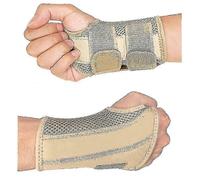 (Left Right hand L-XL, Beige) Carpal Tunnel Wrist Brace For Tendonitis Arthritis, Breathable Wris...