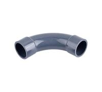 LEFTART 1 Codo Grande de PVC de 90 Grados, for Acuario, pecera, jardín, irrigación, Conectores de tubería de Agua(ID 40mm)