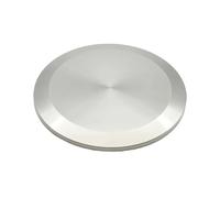 LEFTART Tapón de Extremo de Acero Inoxidable Sus 304 for tubería Sanitaria, Compatible con Abrazadera Triple, for Accesorios de tubería for Uso Diario en Productos químicos.(KF16)