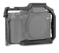 Leftfoto Armazón de cámara S5 para Panasonic LUMIX S5 II / S5 IIX - Marco de protección de cámara con base Arca, riel NATO, compatibilidad de roscas ARRI con estabilizador DJI RS2, para grabación de