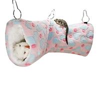 LEFTSTARER Túnel colgante para animales pequeños, hamaca para hurón, accesorios para jaula de azúcar, juguetes para hámster, ropa de cama para chinchilla, ardilla, cobayas y ratas.