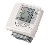 LeftSuper Monitor de presión arterial de muñeca para uso doméstico, lector de máquina de presión arterial médica, muñequera ajustable con esfigmomanómetro, pantalla LCD, monitor de frecuencia de pulso