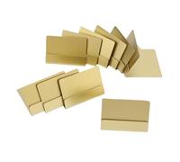 Leftwei 6 Portatarjetas en Forma de L, Soportes para Números de Mesa de Acero Inoxidable, Soportes de Textura de Metal Fino para Tarjetas de Visita y Cubiertos, Ideal para Restaurantes y Bodas