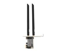 Leftwei Adaptador de Tarjeta de Red Inalámbrica de Alta Velocidad con Antena Dual de 867 Mbps para Juegos y Streaming de 7 8 10 (Antena 8DB)