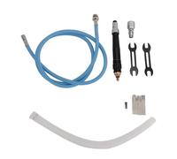 Leftwei Amoladora Neumática de Troqueles de Lápiz, Amoladora de Troqueles de Lápiz de Aire, Mini Herramienta de Corte de Pulido de con Pinza de 3 Mm y 10 Puntas, Ideal para Automoción, Aeroespacial y