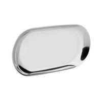 Leftwei Bandeja de Almacenamiento de Acero Inoxidable de Estilo Nórdico, Pulido Espejo con Acabado de Latón, para Escritorio de Oficina de Joyería y Cosméticos, 9,1x3,7 Pulgadas o 7,1x3,2 Pulgadas,