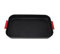 Leftwei Bandeja para Barbacoa, Bandeja Antiadherente para Horno y Parrilla, Multifunción para Servir Barbacoa con de Silicona y Papel de Aceite, Ideal para Picnic Al Aire Libre en el Hogar, Estufa