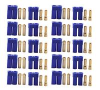 Leftwei Conector EC5, Kit de Enchufe Duradero de Alta Precisión para Uso con Batería RC, Cobre PA Ligero, Paquete de 20