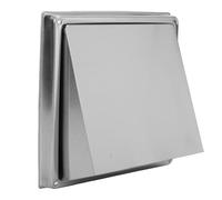 Leftwei Cubierta de Ventilación para Secadora de 4 Pulgadas, Cubierta de Escape para Secadora de Pared Exterior de Acero Inoxidable con Placa Amortiguadora y Junta de Sellado, Ideal para Baño, Cocina,