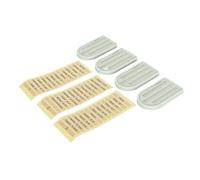 Leftwei Estuche de Agujas de Plástico de 3 Compartimentos, Organizador de Costura Portátil para Agujas, Alfileres y Herramientas Pequeñas, Incluye 4 Estuches y Etiquetas (4 piezas verde)