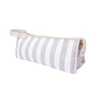 Leftwei Estuche de Viaje para Secador de Pelo, Elegante Bolsa de Almacenamiento Multiusos Impermeable para Viajes, Uso Doméstico, Rayas Grises y Blancas