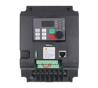 Leftwei Inversor de Frecuencia Variable 4KW, Entrada 1PH 400-700VDC Salida 3PH 0-380VAC Ventilador de Enfriamiento 24V DC Controlador de Velocidad de Frecuencia con Controlador MPPT