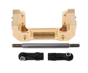Leftwei Juego de Soportes de Parachoques Delantero de Latón con Tirantes para Coche Axial SCX10 III AX103007 1/10 RC, Duradero, Fácil de Instalar, Dorado 1 Juego