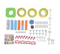 Leftwei Juego Tren Eléctrico Magnético Flexible Pista Carreras Juego Tren DIY Anti Gravedad Construcción Pista Juguete 3D Diseños Integrados Coche Motorizado Creatividad Infinita