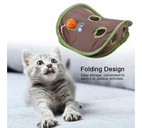 Leftwei Juguete Interactivo para Gatos con 9 Agujeros para Ratón, Diseño Plegable para un Fácil Almacenamiento, Jugar en Interiores