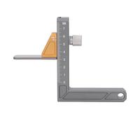Leftwei Medidor de para Carpintería, Herramienta de Medición de de Aleación de Aluminio, Medidor de de Escala Métrica Transparente con Ajuste Preciso, Ideal para Hojas de Sierra de Mesa o Taladros