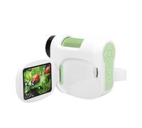 Leftwei Microscopio de Mano 1600X, Cámara de Microscopio Digital Portátil, Kit de Ciencia Educativa con Pantalla a Color Plegable y Luz LED, Ideal para Niños, Niñas y Estudiantes (Verde Blanco)