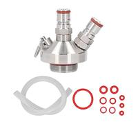 Leftwei Mini Dispensador Barriles, Grifo Acero Inoxidable Cierre | Acero Inoxidable 304 con Manguera Anillos Sellado, Presión 60 Psi Se Adapta Mini Barriles 2 a 10 Litros Tapa Roscada Hembra