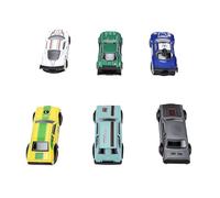 Leftwei Modelos de Coches de Aleación, Juego de 6 Coches de Carreras Retro con Exquisita Artesanía para Decoración del Hogar y Coleccionistas (Estilo 1)