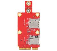 Leftwei Módulo Convertidor Adaptador M.2 a Mini PCI-E, Soporte 5G/4G LTE de para PC de Escritorio/portátiles, Tamaño Compacto de 50 X 30 Mm, Rojo - 1 Unidad
