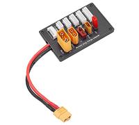 Leftwei Placa de Carga Paralela, Cargador de Batería 2S-6S, Cargador de Conversión XT60 a Banana Head, Ideal para Cargadores IMAX B6 B6AC IDST