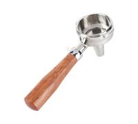 Leftwei Portafiltro de 58 Mm con de Madera Herramienta de Elaboración de Cerveza de Acero Inoxidable Duradera para Amantes del café 1 Unidad (#5)