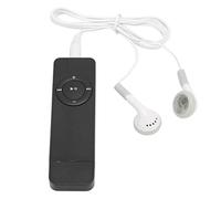 Leftwei Reproductor de MP3 Compacto y Portátil, Soporte de Sonido sin Pérdidas de hasta 64 GB, Escuche Novelas, con Batería de Larga Duración, para Estudiantes Que Viajan (Black)