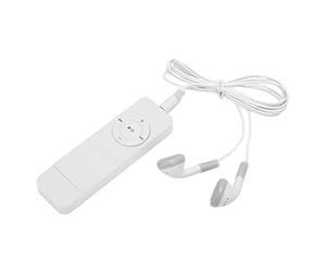 Leftwei Reproductor de MP3 Compacto y Portátil, Soporte de Sonido sin Pérdidas de hasta 64 GB, Escuche Novelas, con Batería de Larga Duración, para Estudiantes Que Viajan (White)