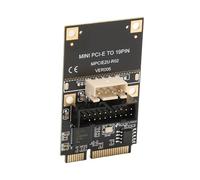 Leftwei Tarjeta de Expansión Mini PCIE a USB3.2 de 19 Pines, Tarjeta de Expansión USB Hot Swap de 5 Gbps, de Transmisión Estable de Alta Velocidad con Chip de Control Principal, Ideal para WINXP