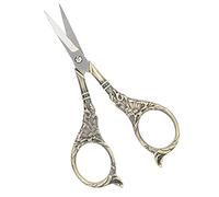 Leftwei Tijera Hecha a Mano, Herramienta Elegante y Funcional para Bordado y Costura, Diseño Retro, Acero Inoxidable, 1 Unidad (Qinggu (B01-003-00124))