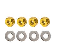 Leftwei Tuerca de Bloqueo Hexagonal de Rueda de Aluminio para Coche 1/14 144001 RC, Hermoso Acabado Anodizado, Fácil de Instalar, Juego de 4 Uds. (#3)