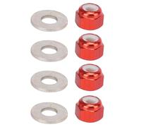 Leftwei Tuerca de Bloqueo Hexagonal de Rueda de Aluminio para Coche 1/14 144001 RC, Hermoso Acabado Anodizado, Fácil de Instalar, Juego de 4 Uds. (#2)