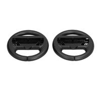 Leftwei Volante para Interruptor, Controlador de Volante de Carreras Portátil para Niños y Adultos, Material ABS Ligero, 2 Unidades (BLACK)