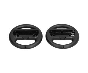 Leftwei Volante para Interruptor, Controlador de Volante de Carreras Portátil para Niños y Adultos, Material ABS Ligero, 2 Unidades (BLACK)