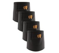 LEFUNDA® 4 Delantal de cocina impermeable con 2 bolsillos y correas largas ajustables para barbacoa, ideal para, hombres, mujeres, cocina, restaurante,cafetería.