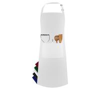 LEFUNDA® Delantal de cocina impermeable con 3 bolsillos y correas largas ajustables para barbacoa, ideal para, hombres, mujeres, cocina, restaurante,cafetería.(1 delantales - Blanco - Grande)